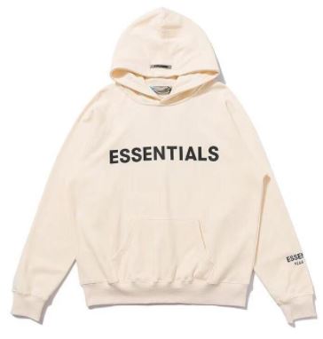White Essential Hoddie