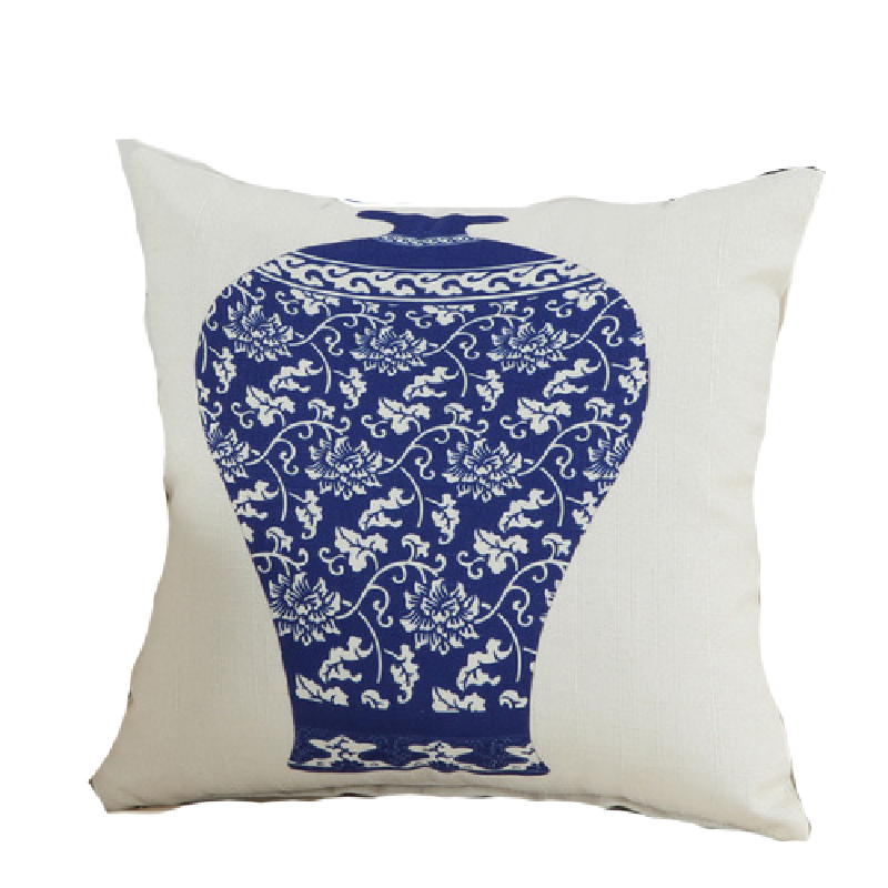 Blue and white Porcelain China Cushions - blue and white porcelain
