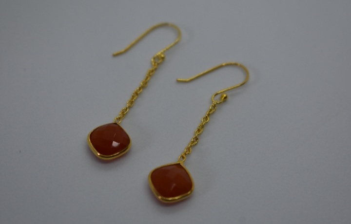 The Ava - Carnelian Earrings