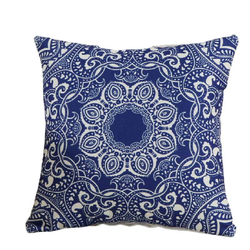 Blue and white Porcelain China Cushions - Porcelain Rhyme Love