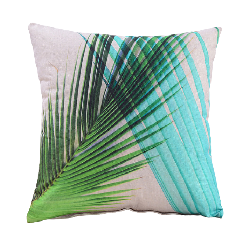 Tropical Rainforest Scatter Cushions - Green Light Blue